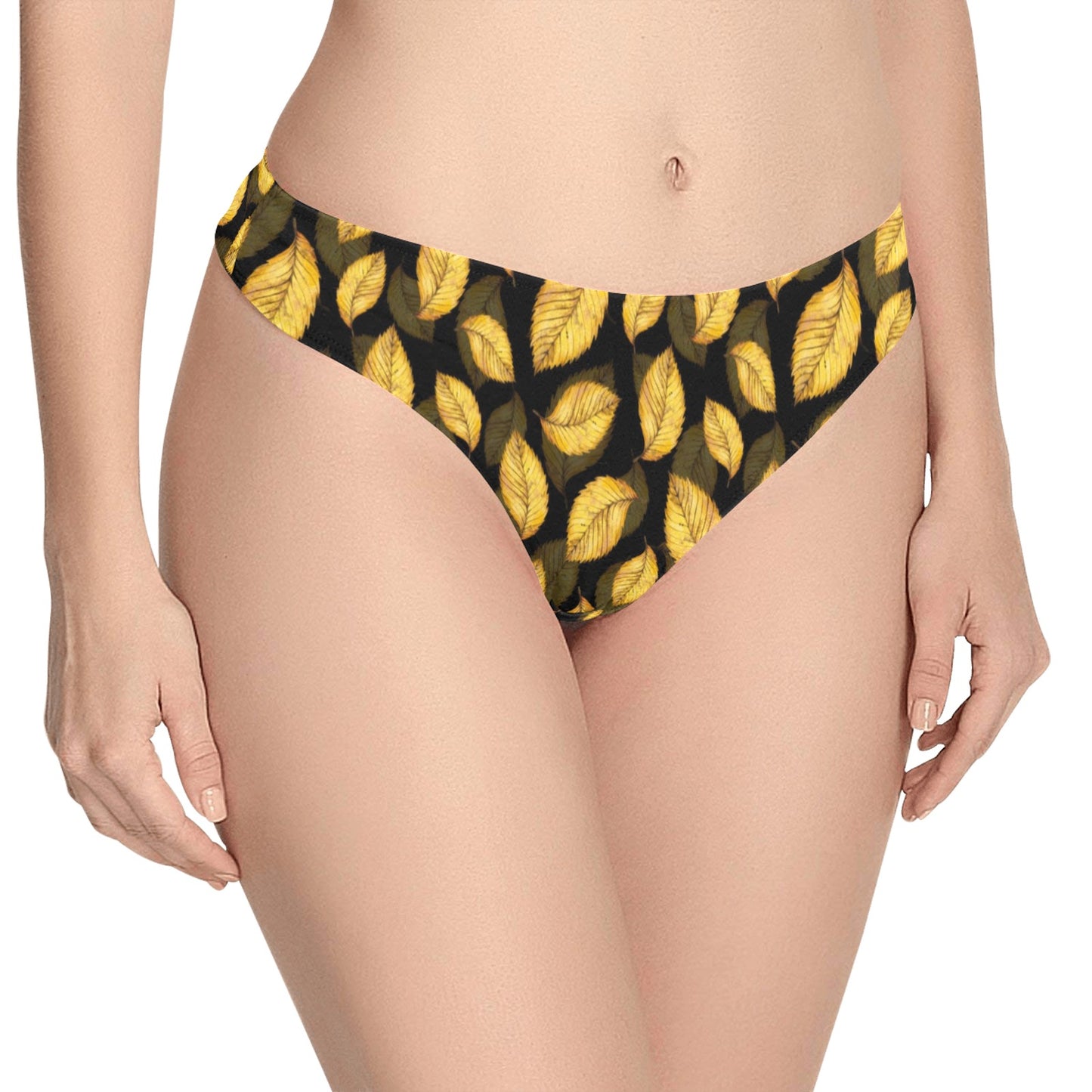 Elm Leave Summer Print Pattern Women's Thongs