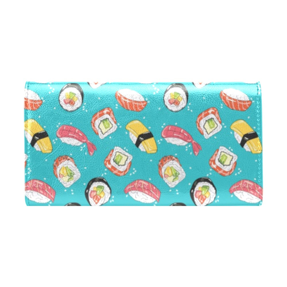 Sushi Print Design LKS305 Women's Trifold Wallet