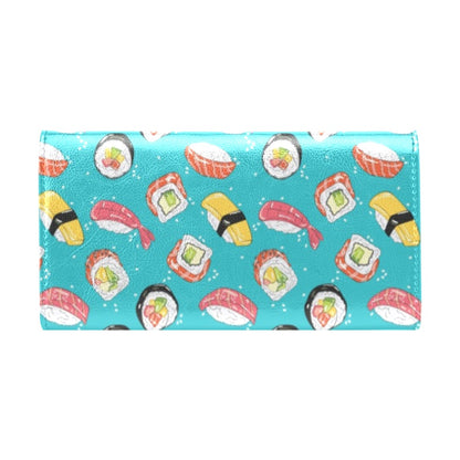Sushi Print Design LKS305 Women's Trifold Wallet