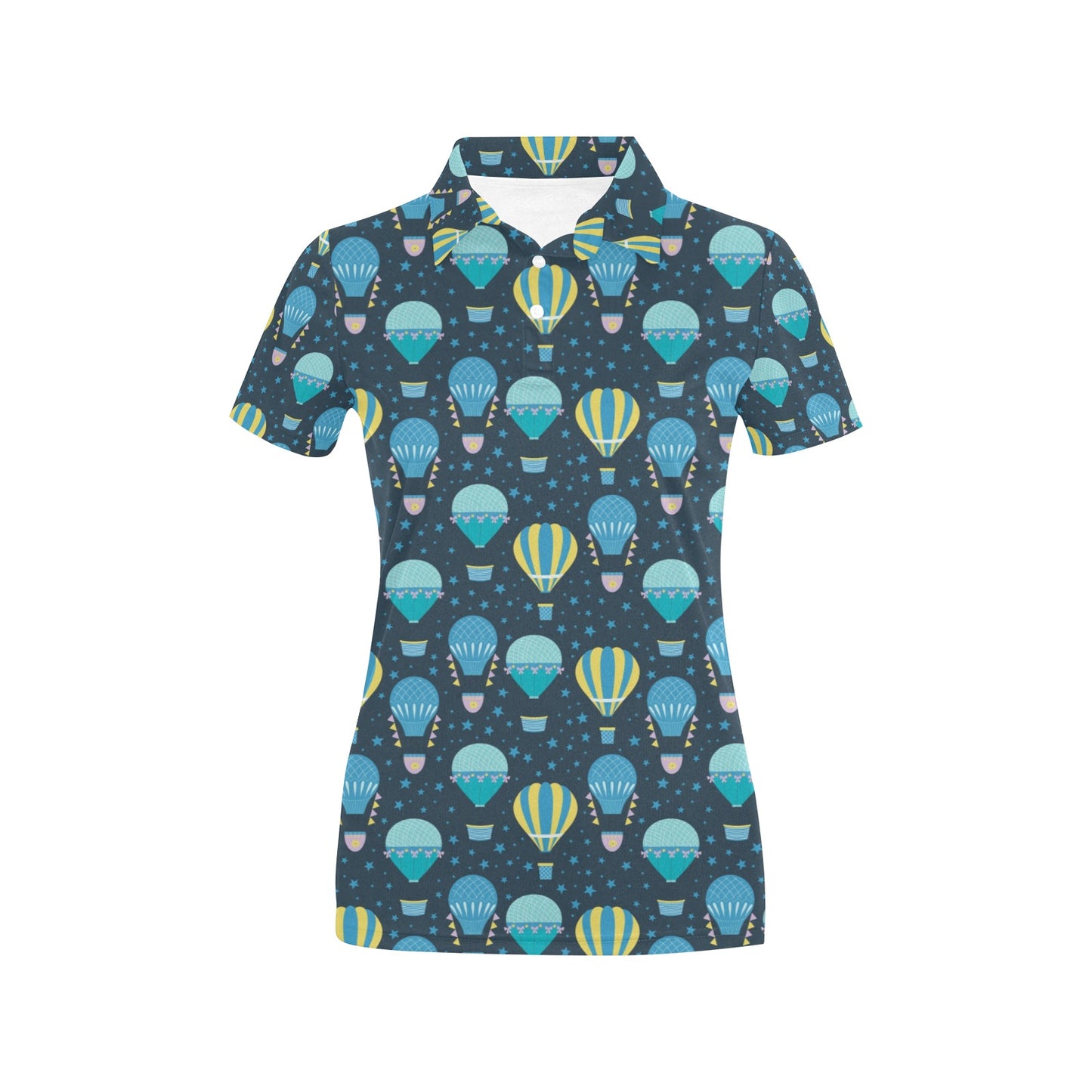 Ballon Pattern Print Design 06 Women's Polo Shirt