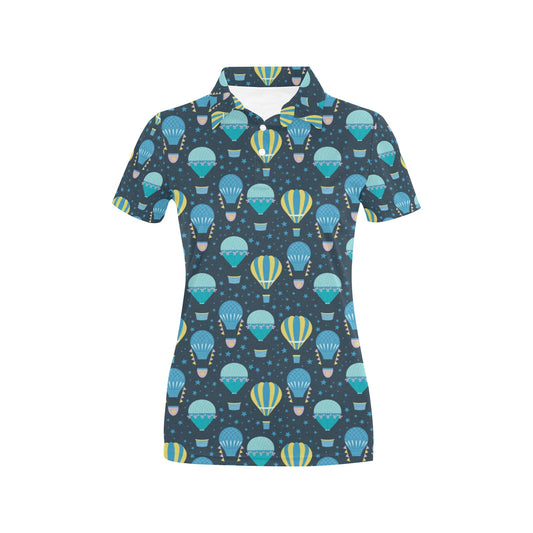 Ballon Pattern Print Design 06 Women's Polo Shirt