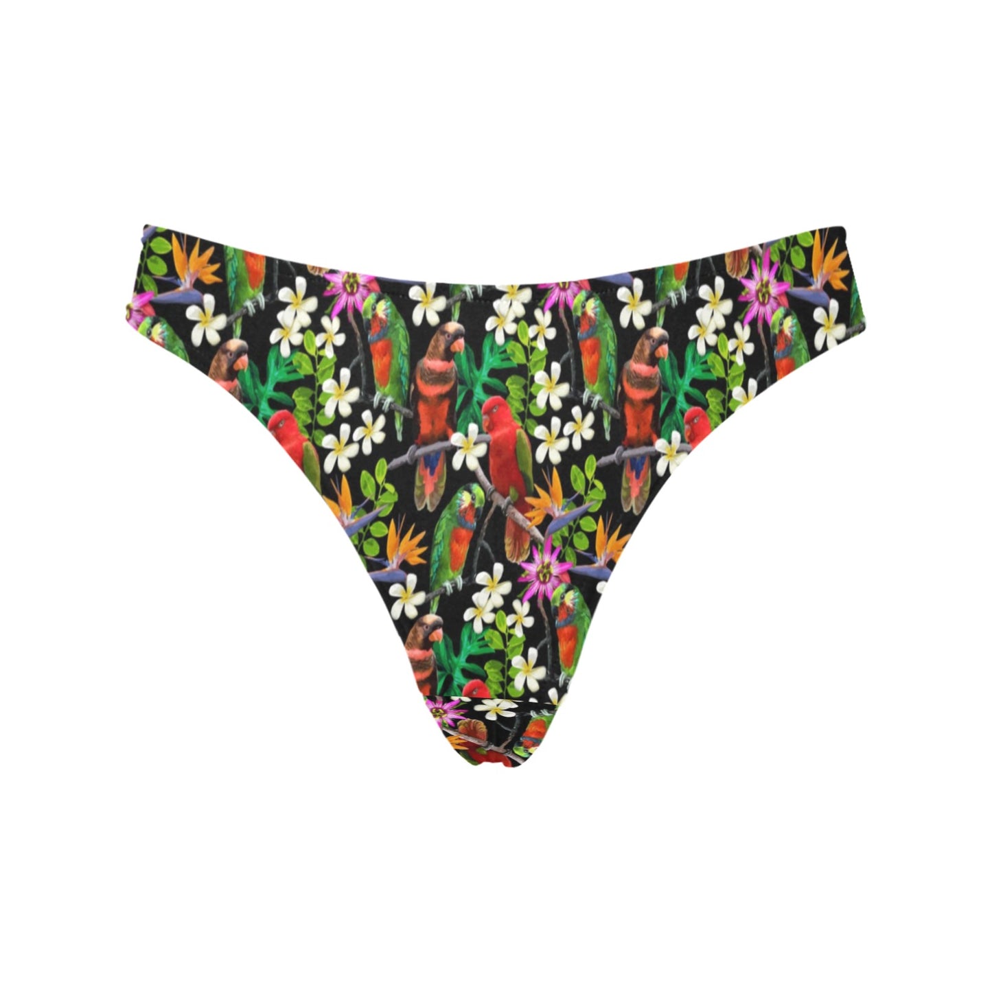 Parrot Design Print Women's Thongs