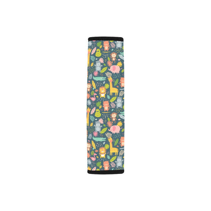 Safari Animal Cartoon Print Design LKS305 Car Seat Belt Cover
