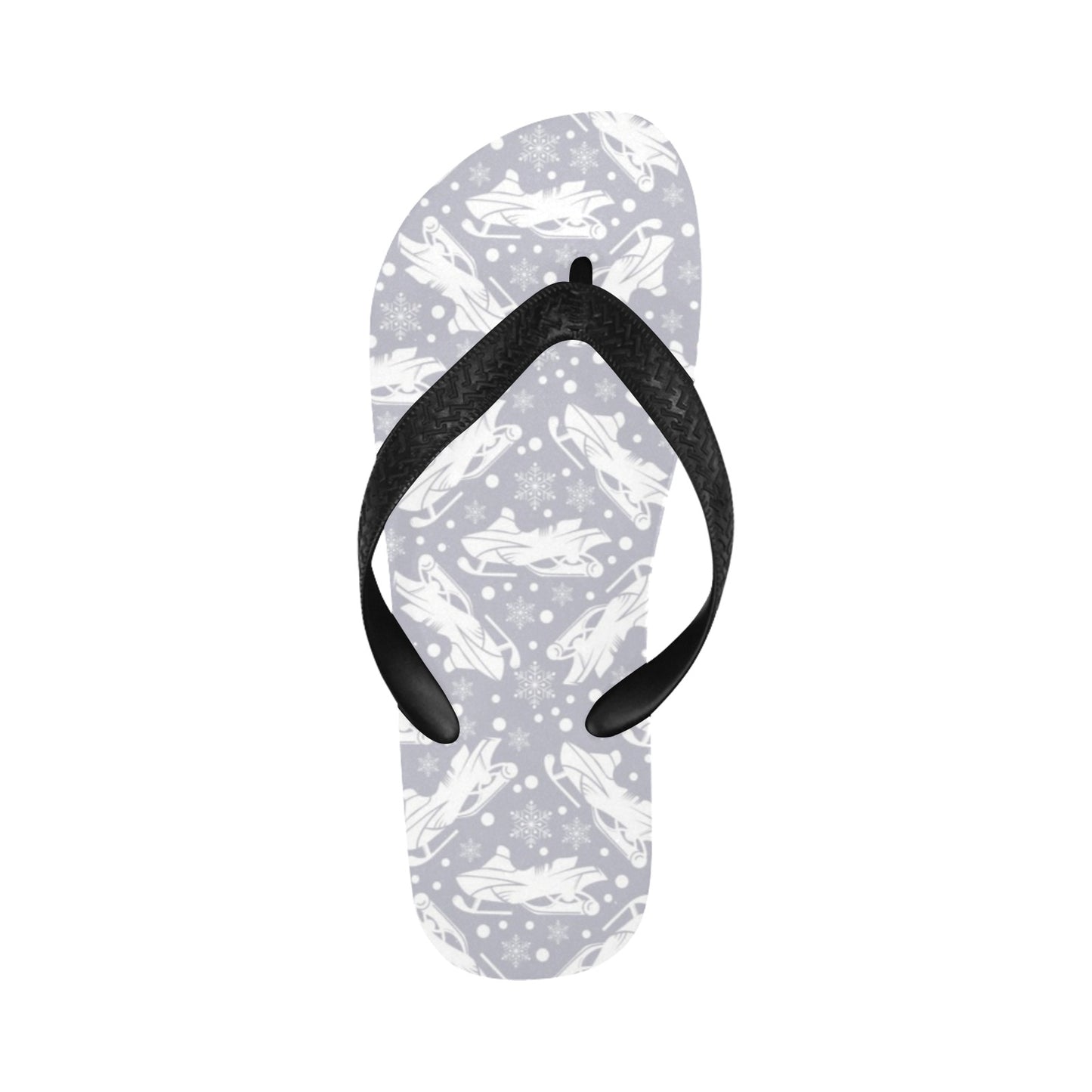 Snowmobile Print Design LKS302 Flip Flops