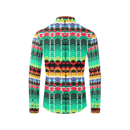 Serape Print Design LKS307 Men's Long Sleeve Dress Shirt