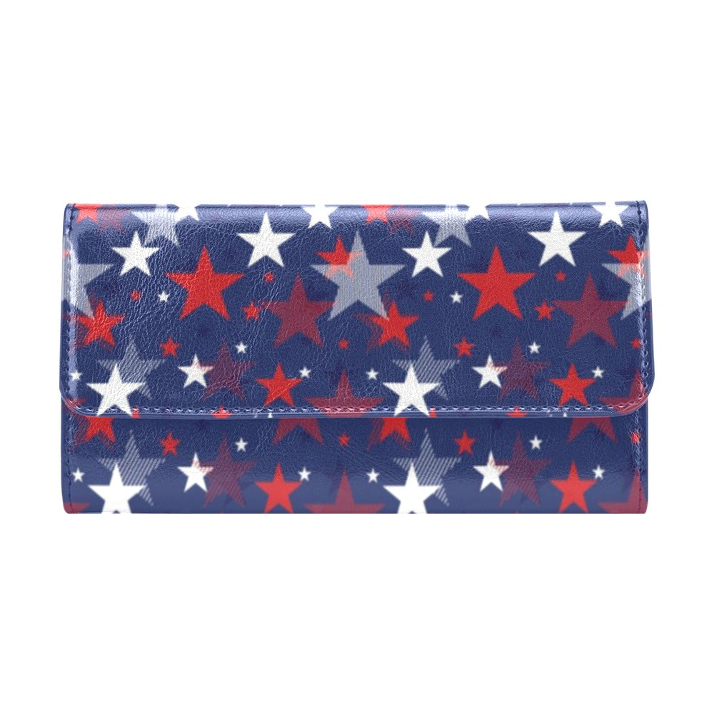 Star Print Design LKS304 Women's Trifold Wallet