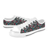 Sewing Equipment Print Design LKS305 Women's White Low Top Shoes