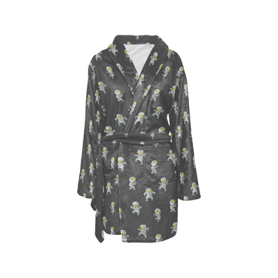 Mummy Print Design LKS305 Women's Fleece Robe