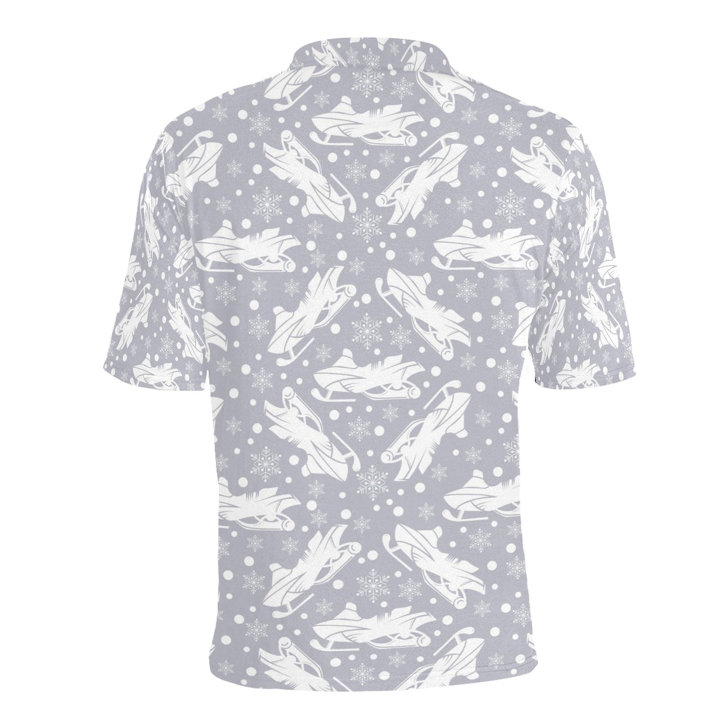 Snowmobile Print Design LKS302 Men Polo Shirt
