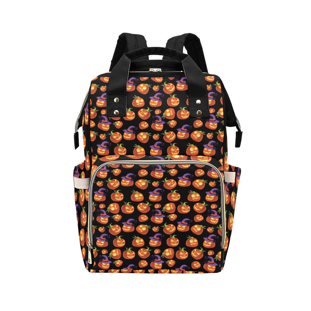 Witch Pumpkin Halloween Print LKS302 Diaper Bag Backpack