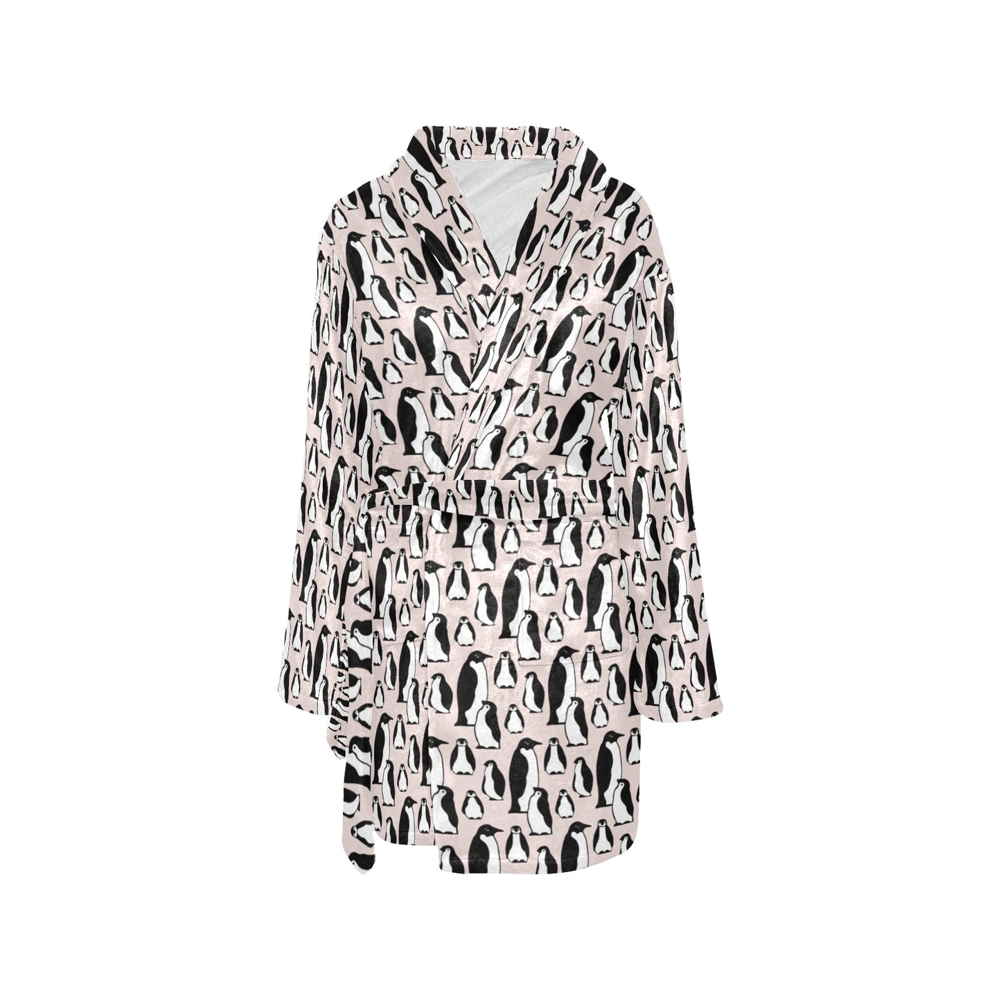 Penguin Themed Women's Fleece Robe