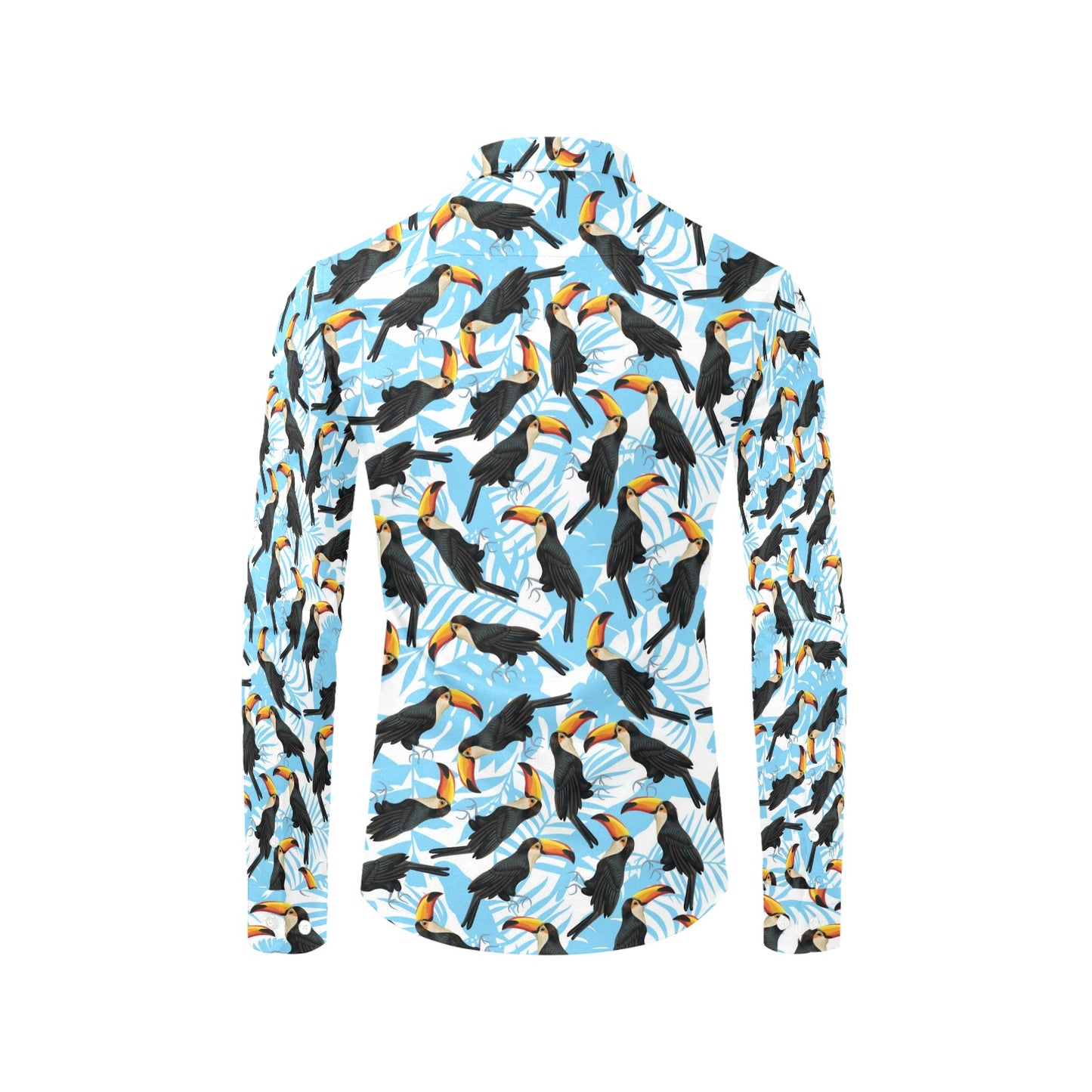 Toucan Print Design LKS303 Men's Long Sleeve Dress Shirt