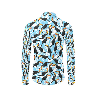 Toucan Print Design LKS303 Men's Long Sleeve Dress Shirt
