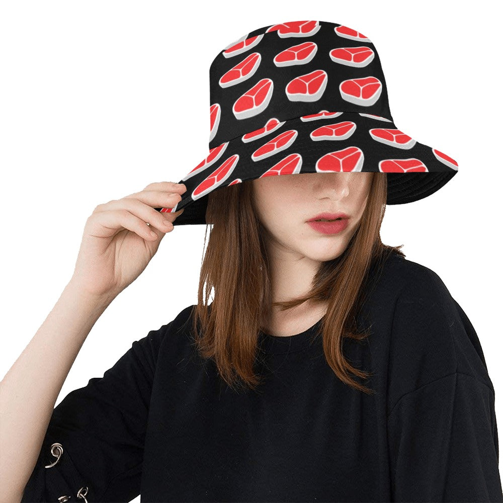 Steak Print Design LKS303 Unisex Bucket Hat