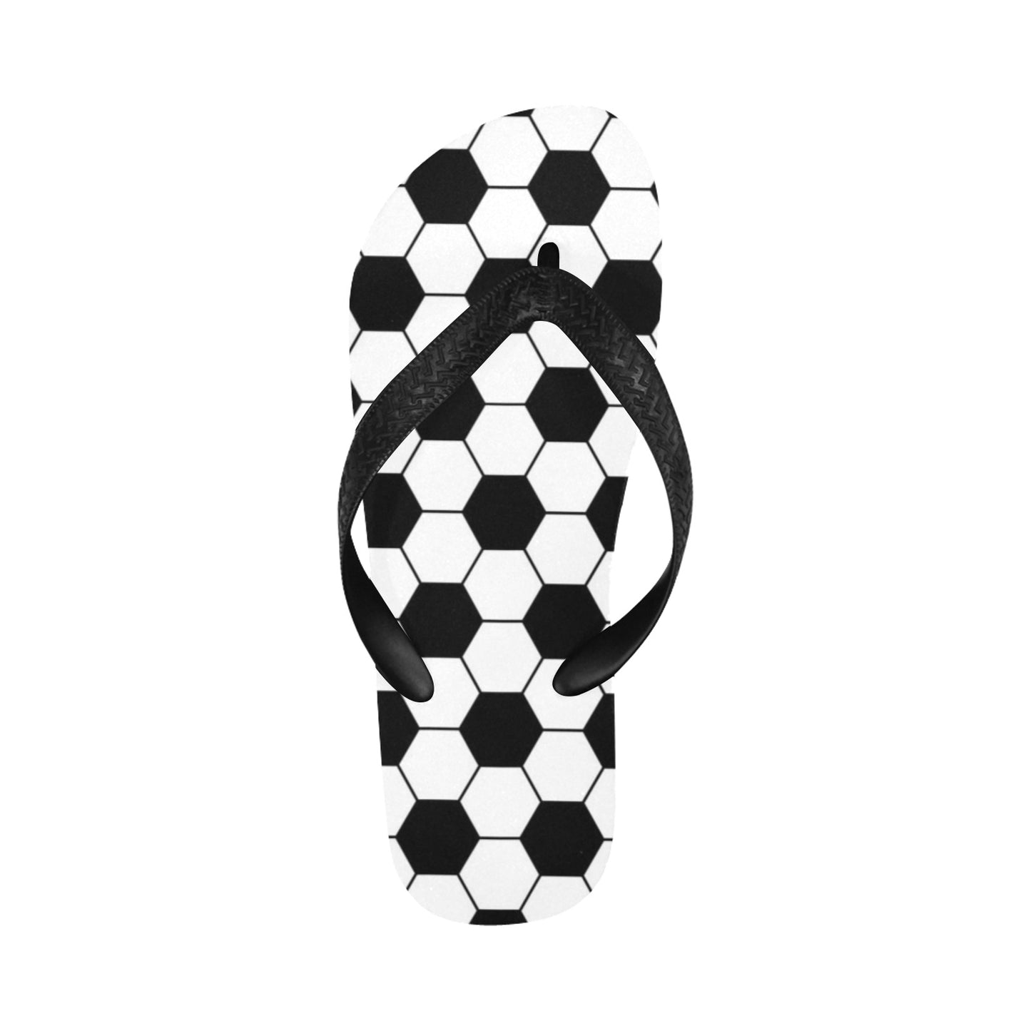 Soccer Ball Texture Print Design LKS303 Flip Flops
