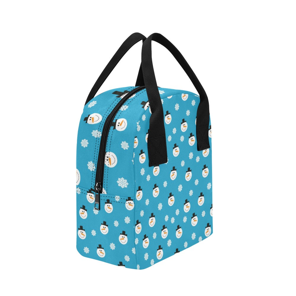 Snowman Print Design LKS303 Insulated Lunch Bag