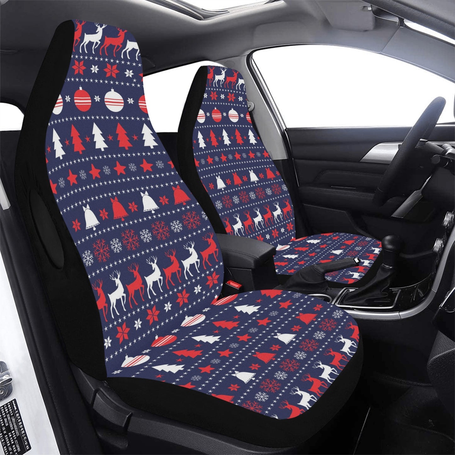 Reindeer Print Design LKS404 Car Seat Covers