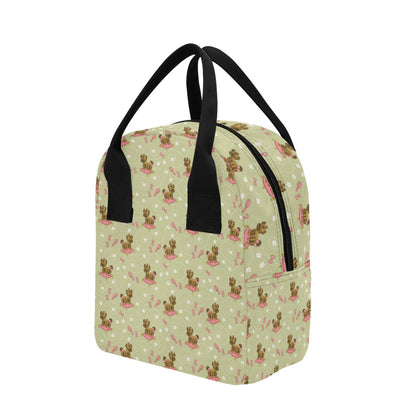 Yorkshire Cute Terriers Print Design LKS301 Insulated Lunch Bag