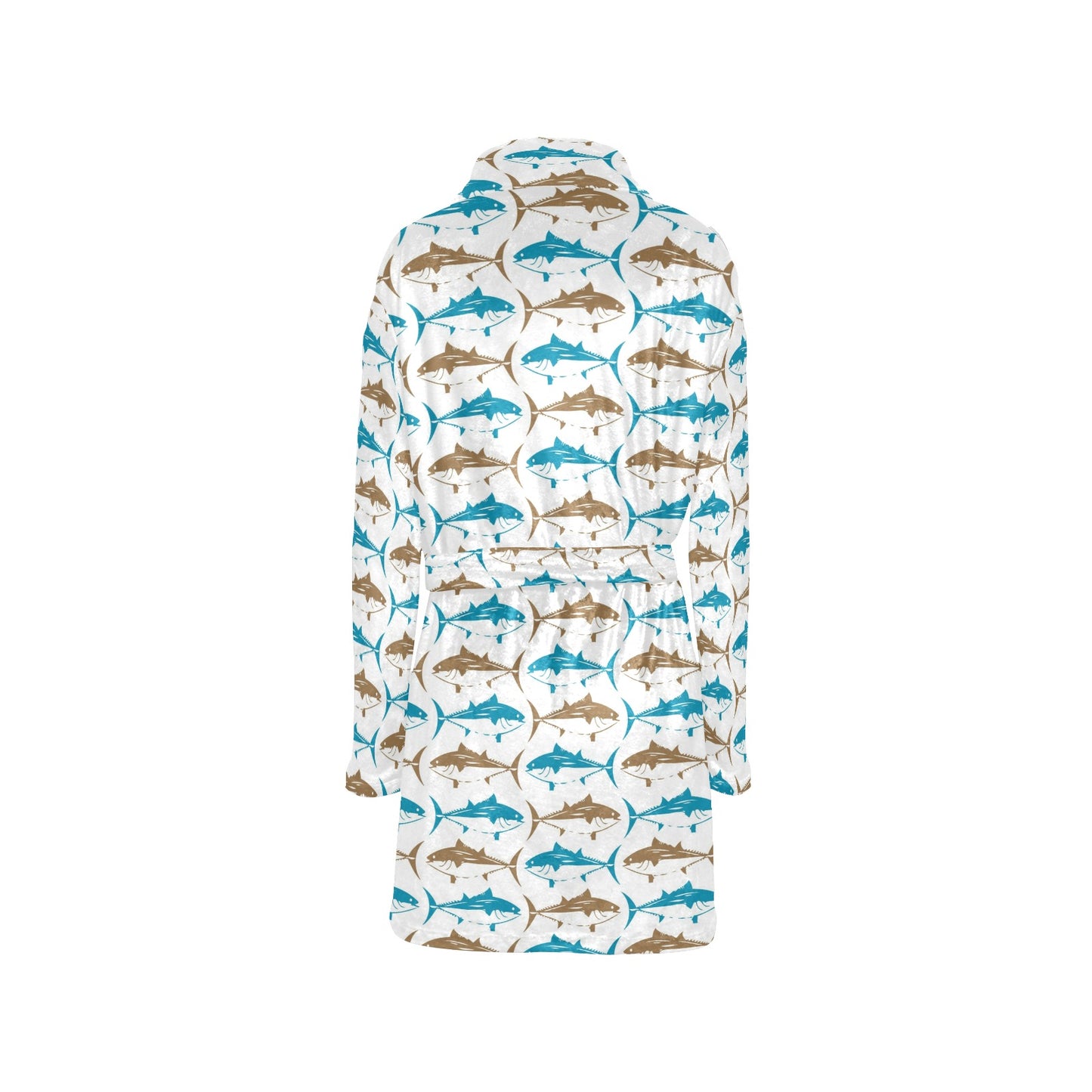 Tuna Fish Print Design LKS301 Women's Fleece Robe