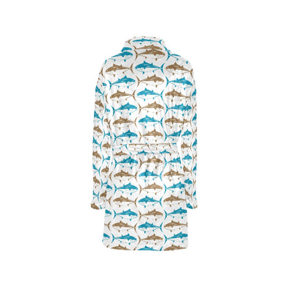 Tuna Fish Print Design LKS301 Women's Fleece Robe