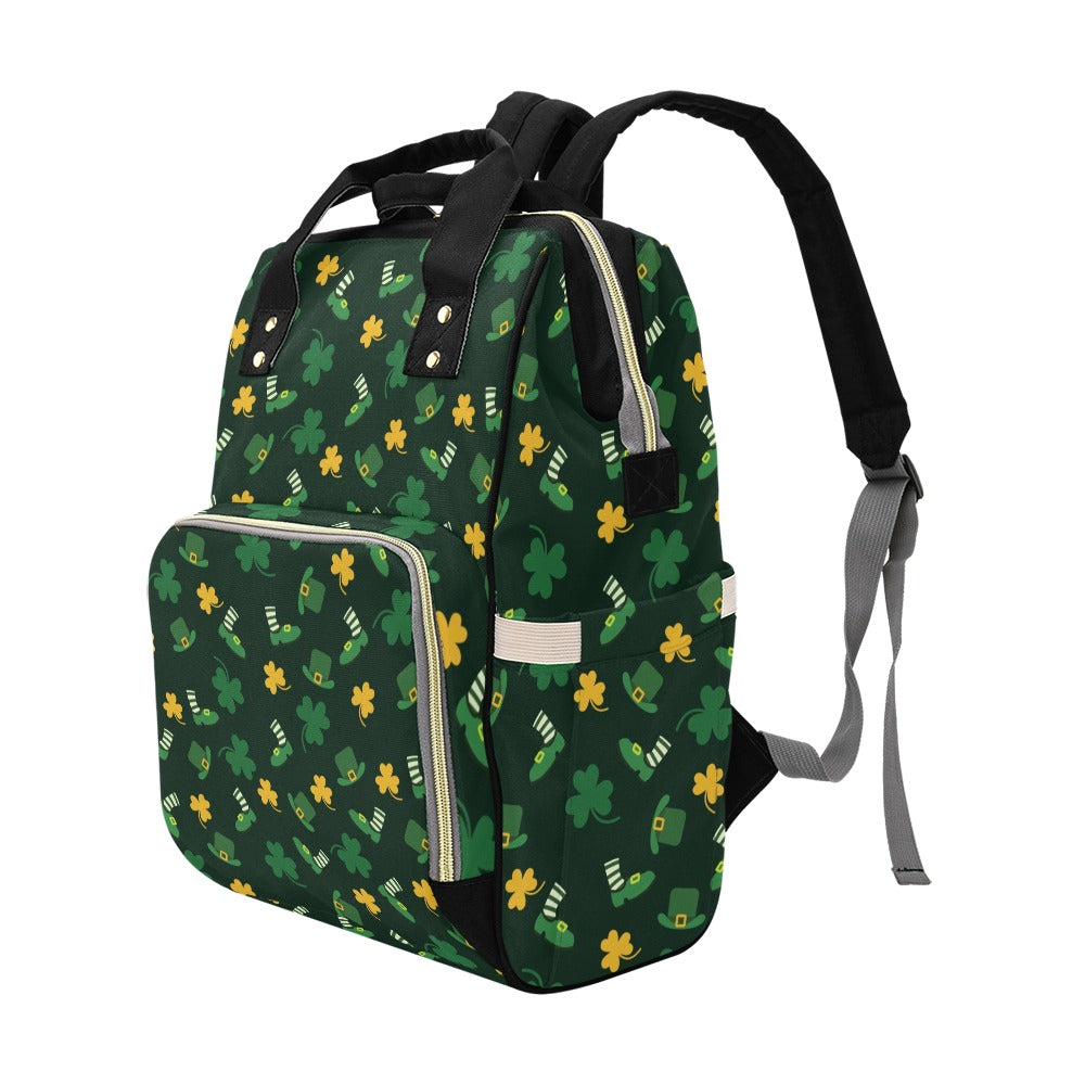 St Patricks Day Print Design LKS306 Diaper Bag Backpack