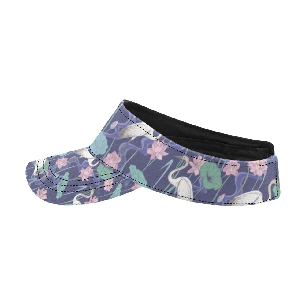 Water Lily Print Design LKS306 Unisex Sun Visor