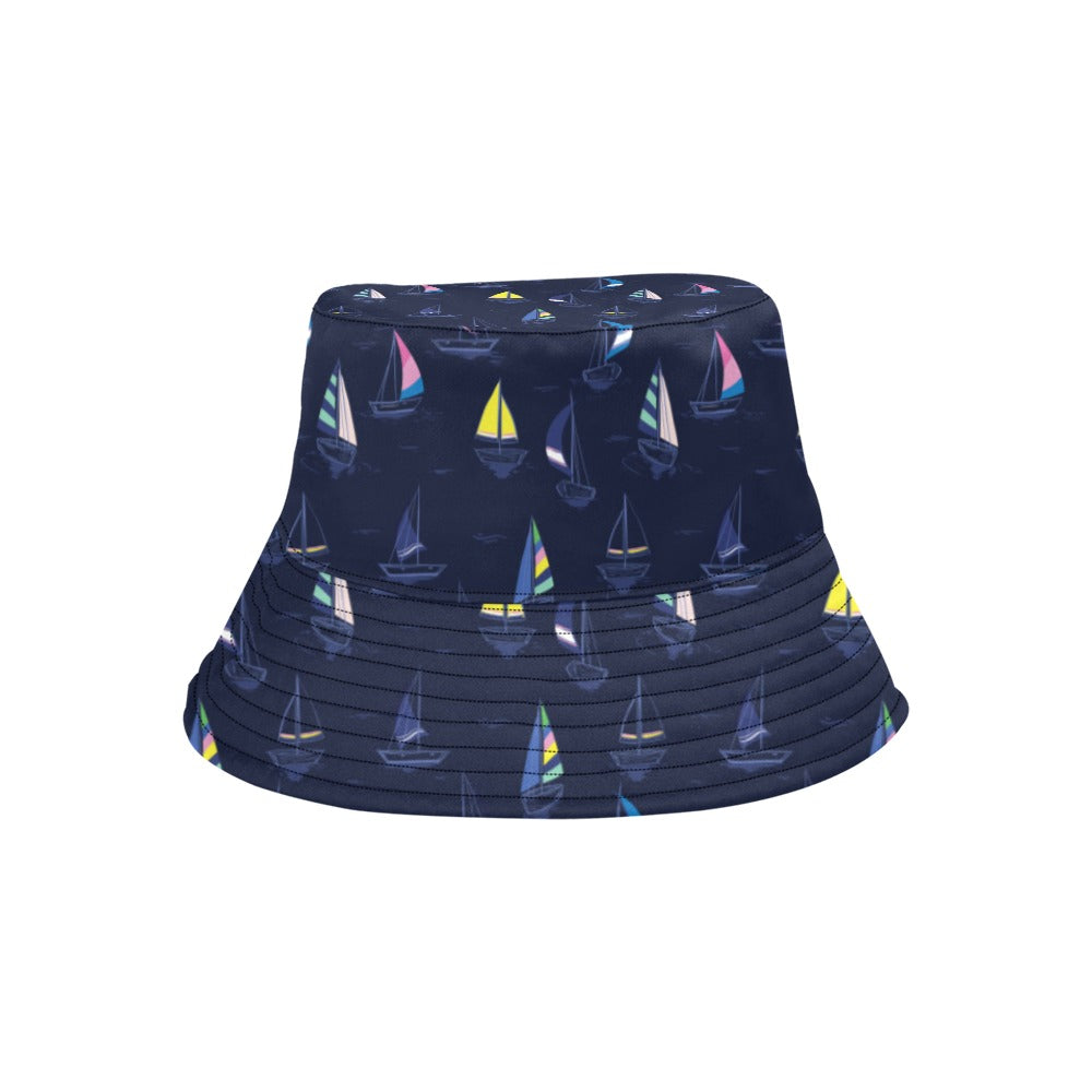 Sailboat Print Design LKS305 Unisex Bucket Hat