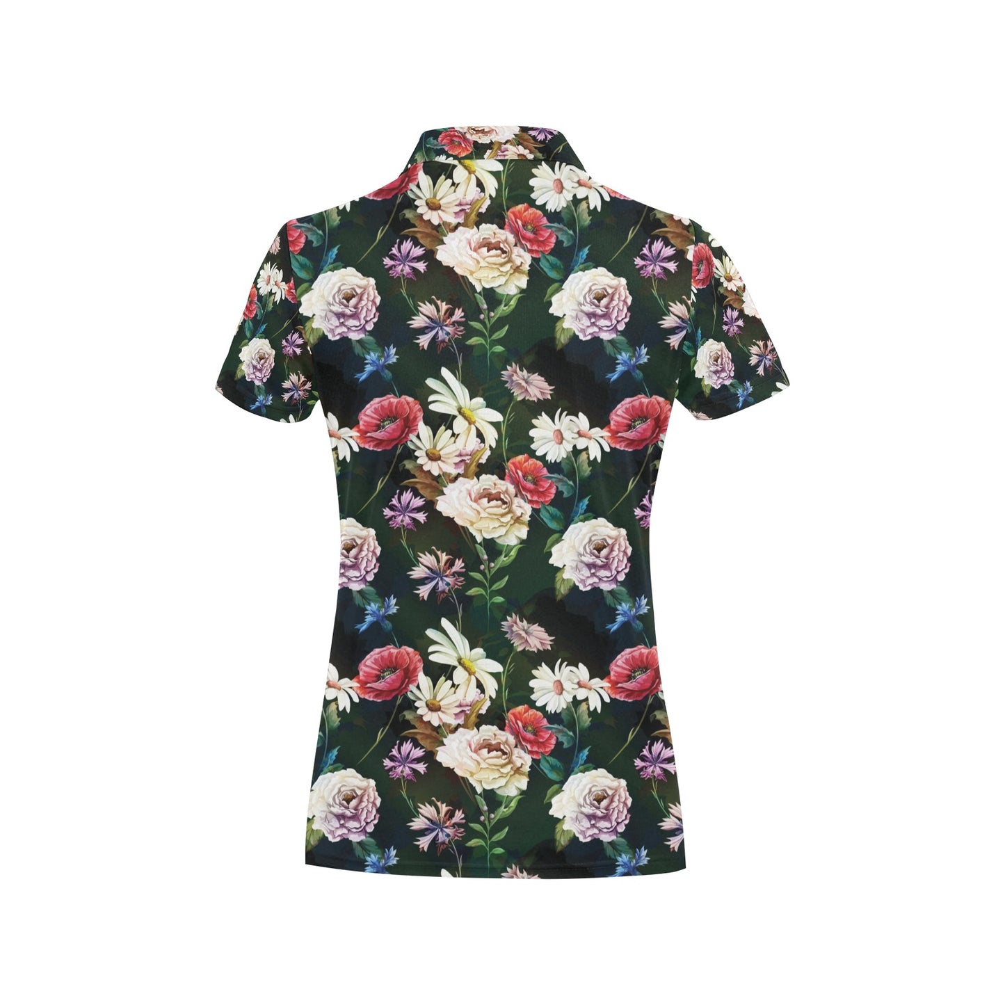 Summer Floral Print Design LKS303 Women's Polo Shirt