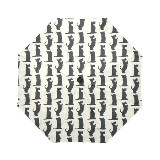 Scottish Terriers Print Design LKS309 Anti-UV Automatic Umbrella