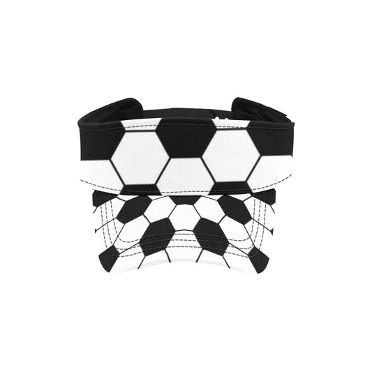 Soccer Ball Texture Print Design LKS303 Unisex Sun Visor