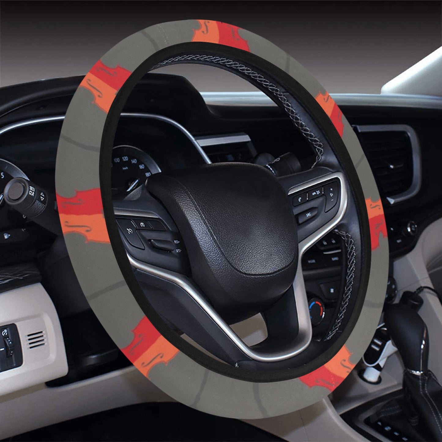 Cello Print Design LKS401 Steering Wheel Cover with Elastic Edge