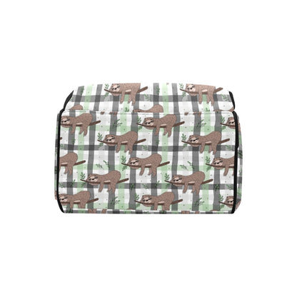 Sloth Print Design LKS301 Diaper Bag Backpack
