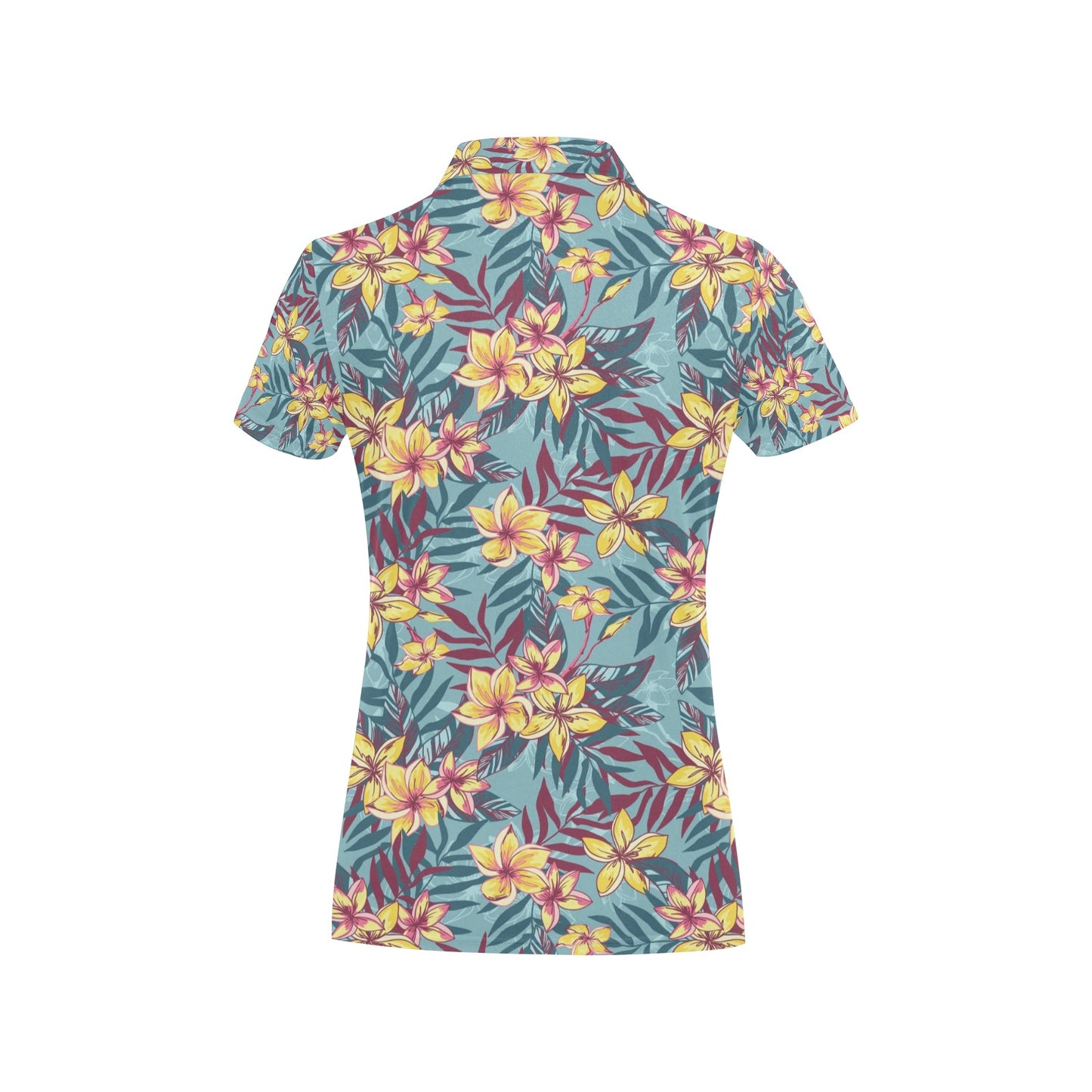 Summer Floral Print Design LKS304 Women's Polo Shirt