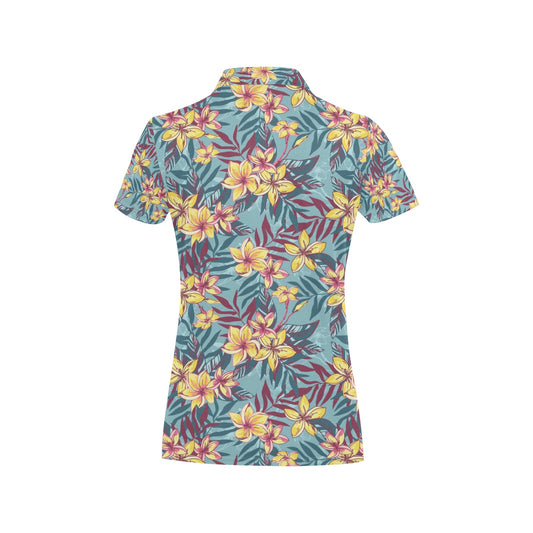Summer Floral Print Design LKS304 Women's Polo Shirt