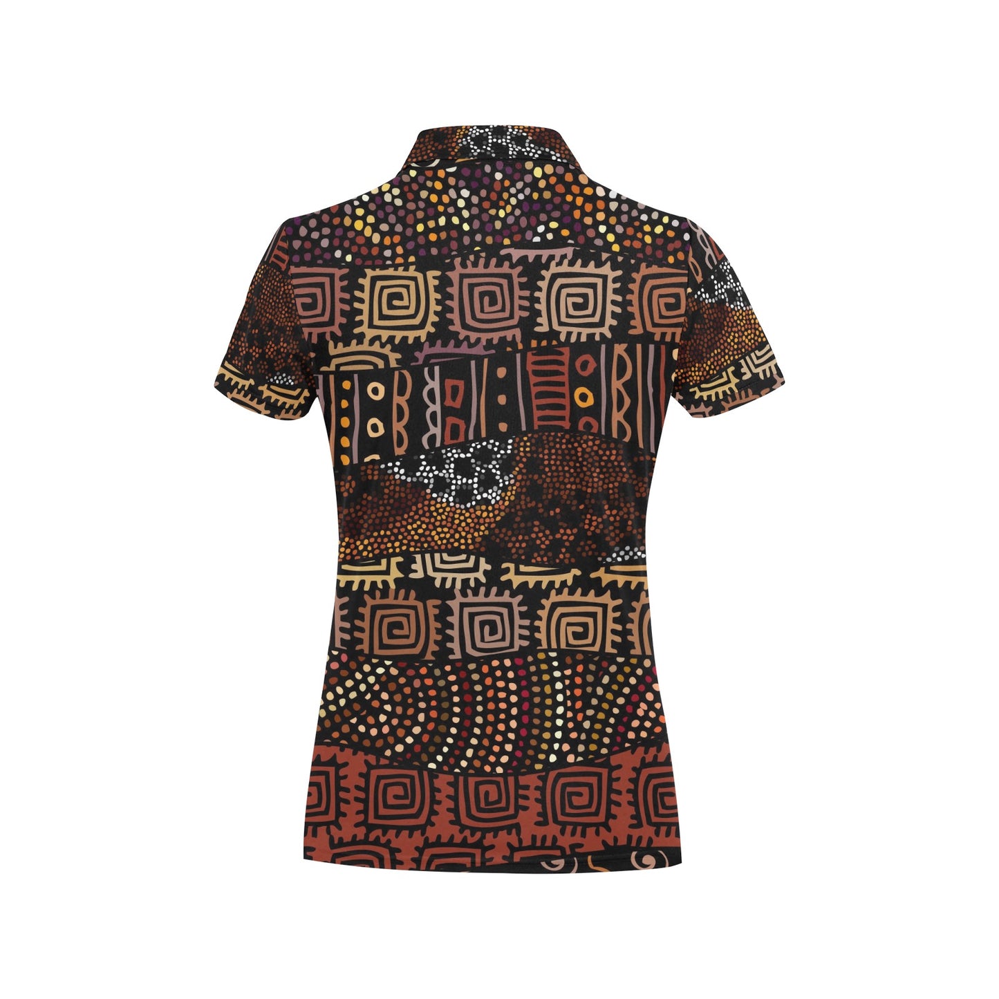 African Pattern Print Design 07 Women's Polo Shirt