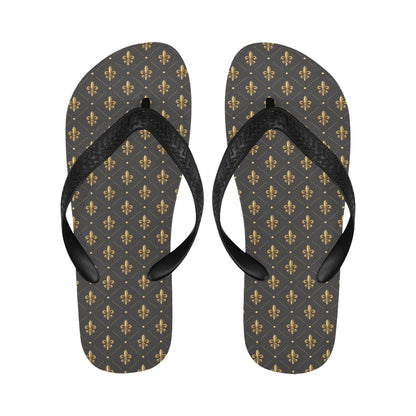 Fleur De Lis Print Design LKS402 Flip Flops
