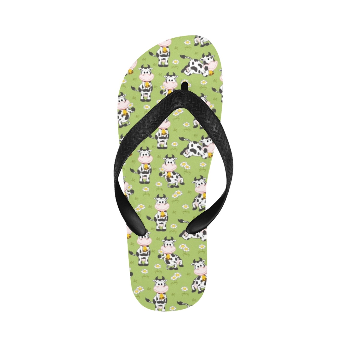 Cattle Print Design LKS401 Flip Flops