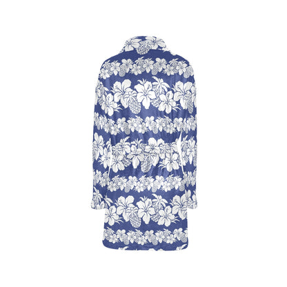 Hawaiian Themed Pattern Print Design H07 Women's Fleece Robe
