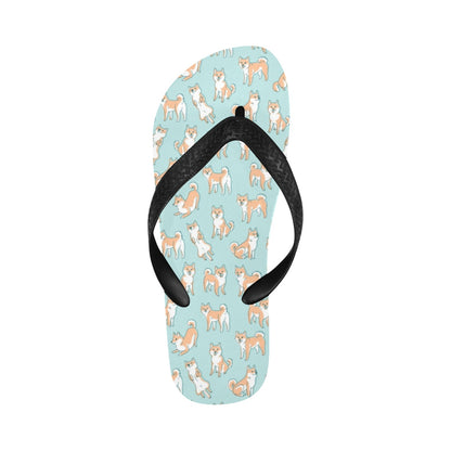 Shiba Inu Print Design LKS304 Flip Flops