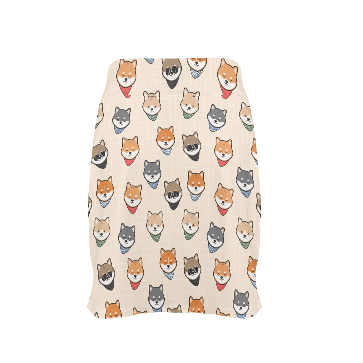 Shiba Inu Print Design LKS3010 17" Golf & Pickleball Skort with Pockets