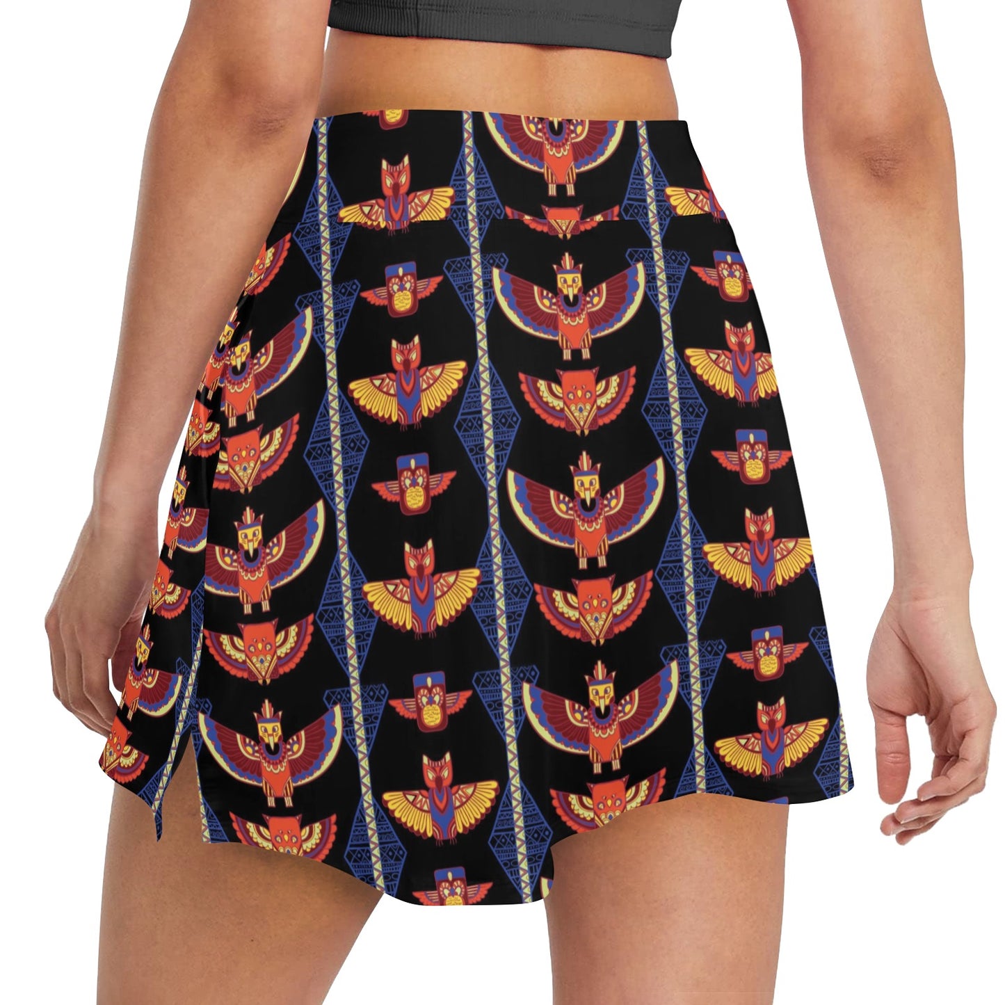 Totem Print Design LKS301 17" Golf & Pickleball Skort with Pockets