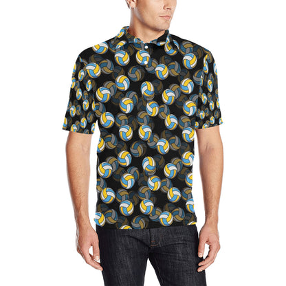 Volleyball Print Design LKS302 Men Polo Shirt