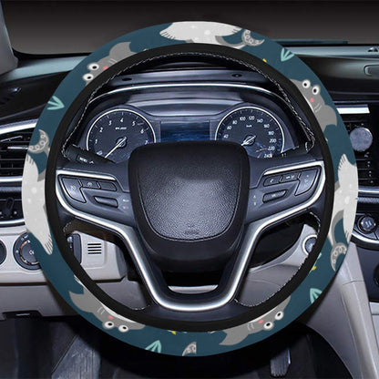 Shark Print Design LKS307 Steering Wheel Cover with Elastic Edge