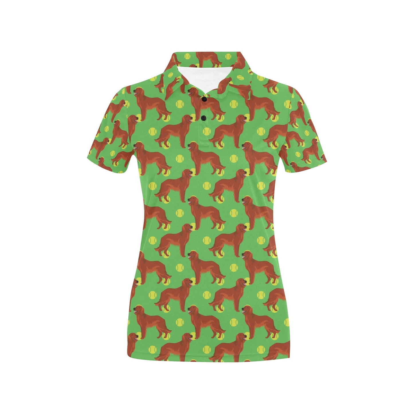 Setters Irish Print Design LKS302 Women's Polo Shirt