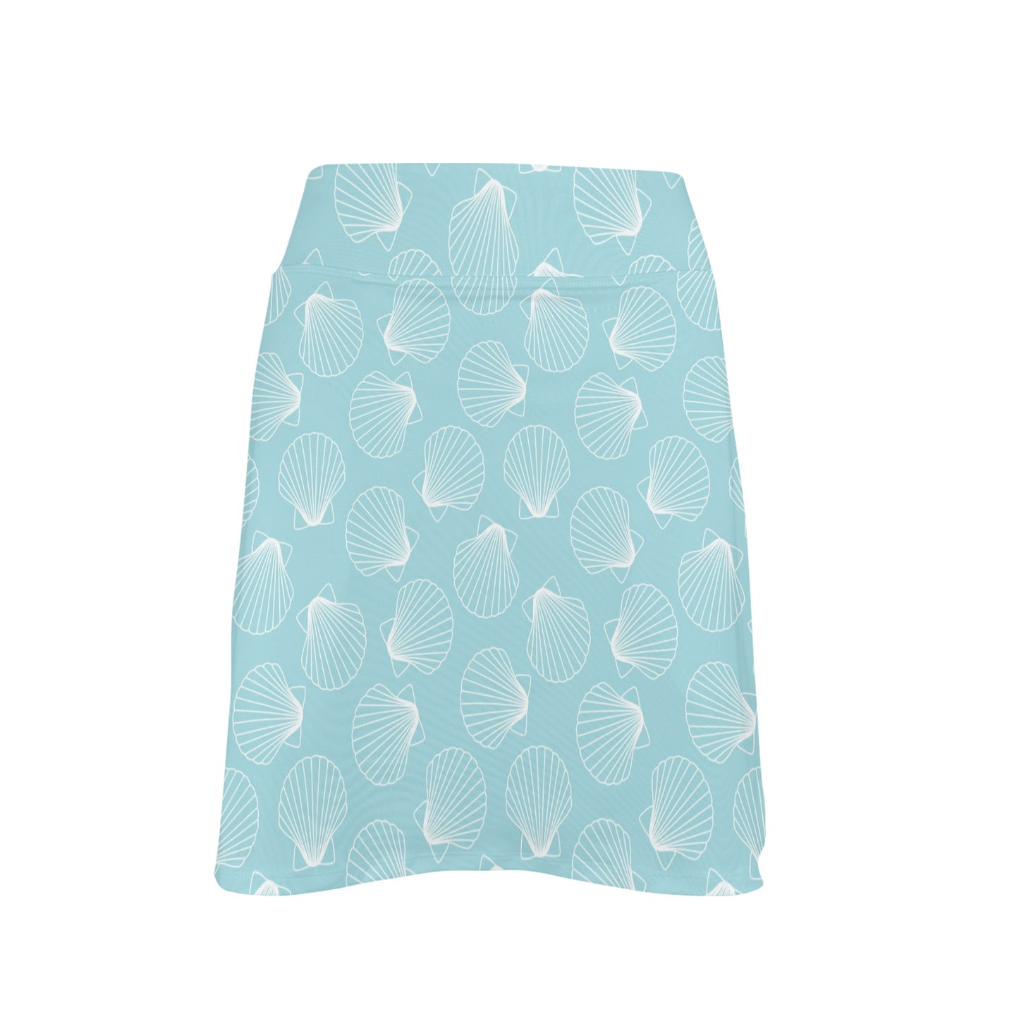 Seashell Print Design LKS3010 Women's Golf Skirt with Pocket
