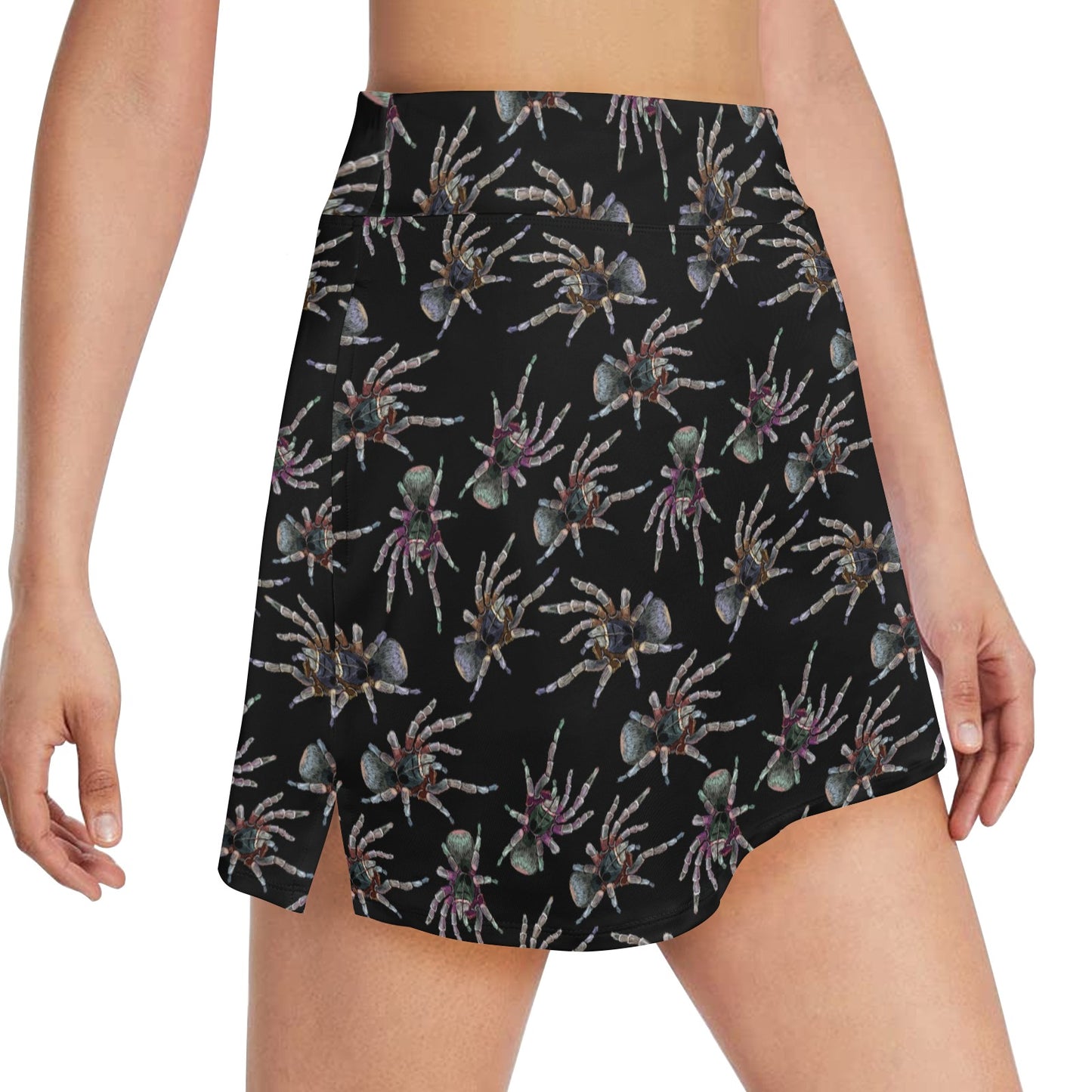 Tarantula Print Design LKS402 17" Golf & Pickleball Skort with Pockets