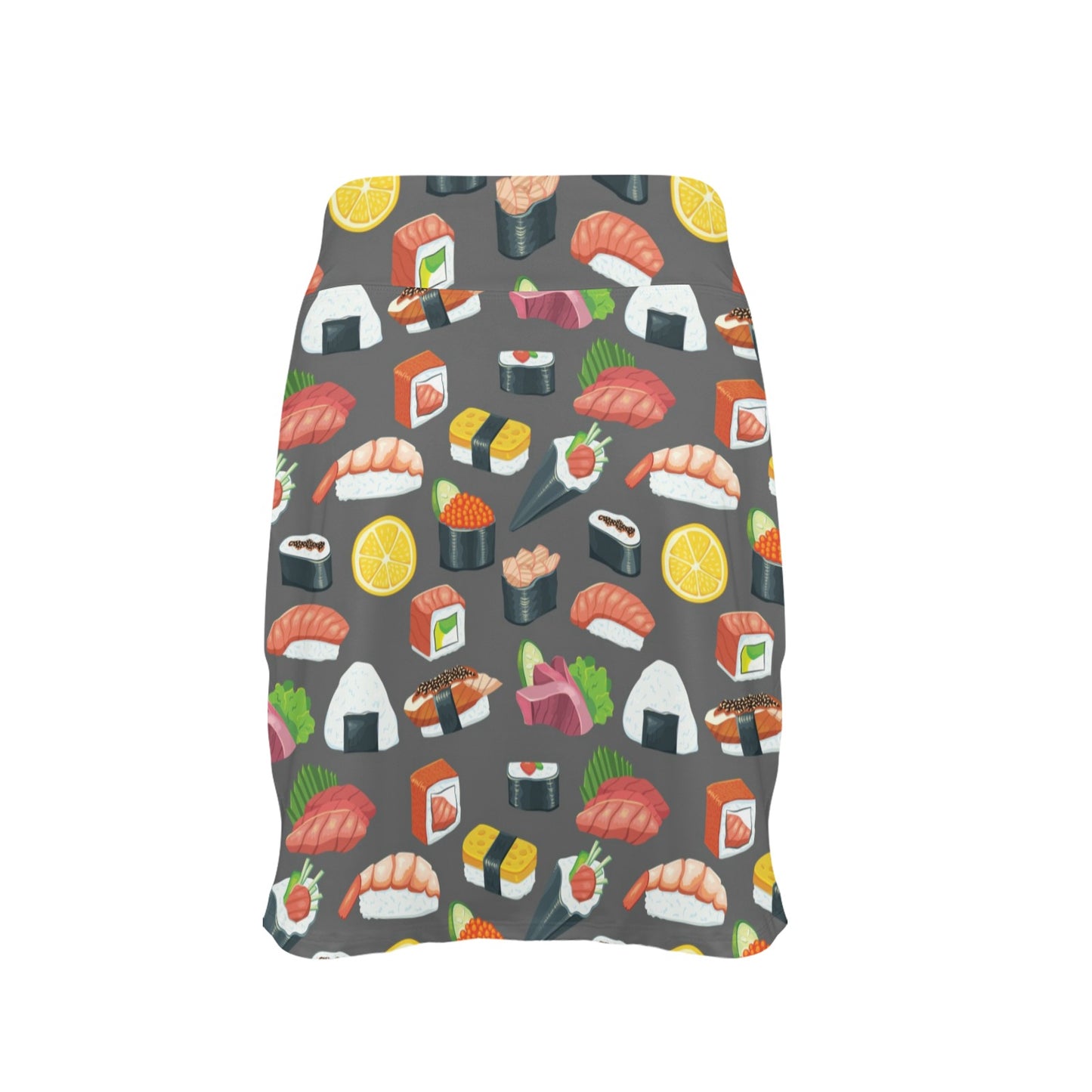 Sushi Print Design LKS302 17" Golf & Pickleball Skort with Pockets