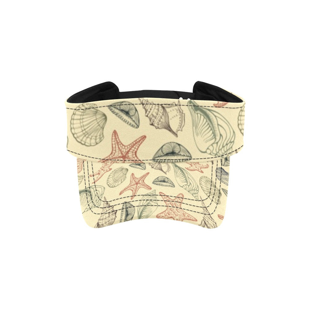 Seashell Print Design LKS305 Unisex Sun Visor