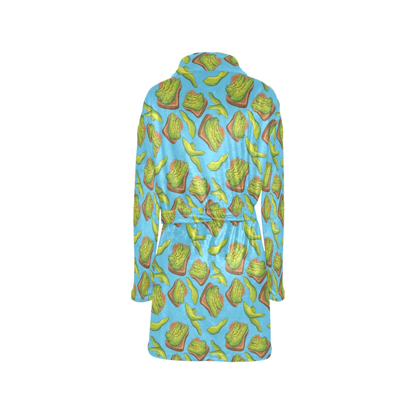Sandwich Avocado Print Design LKS306 Women's Fleece Robe