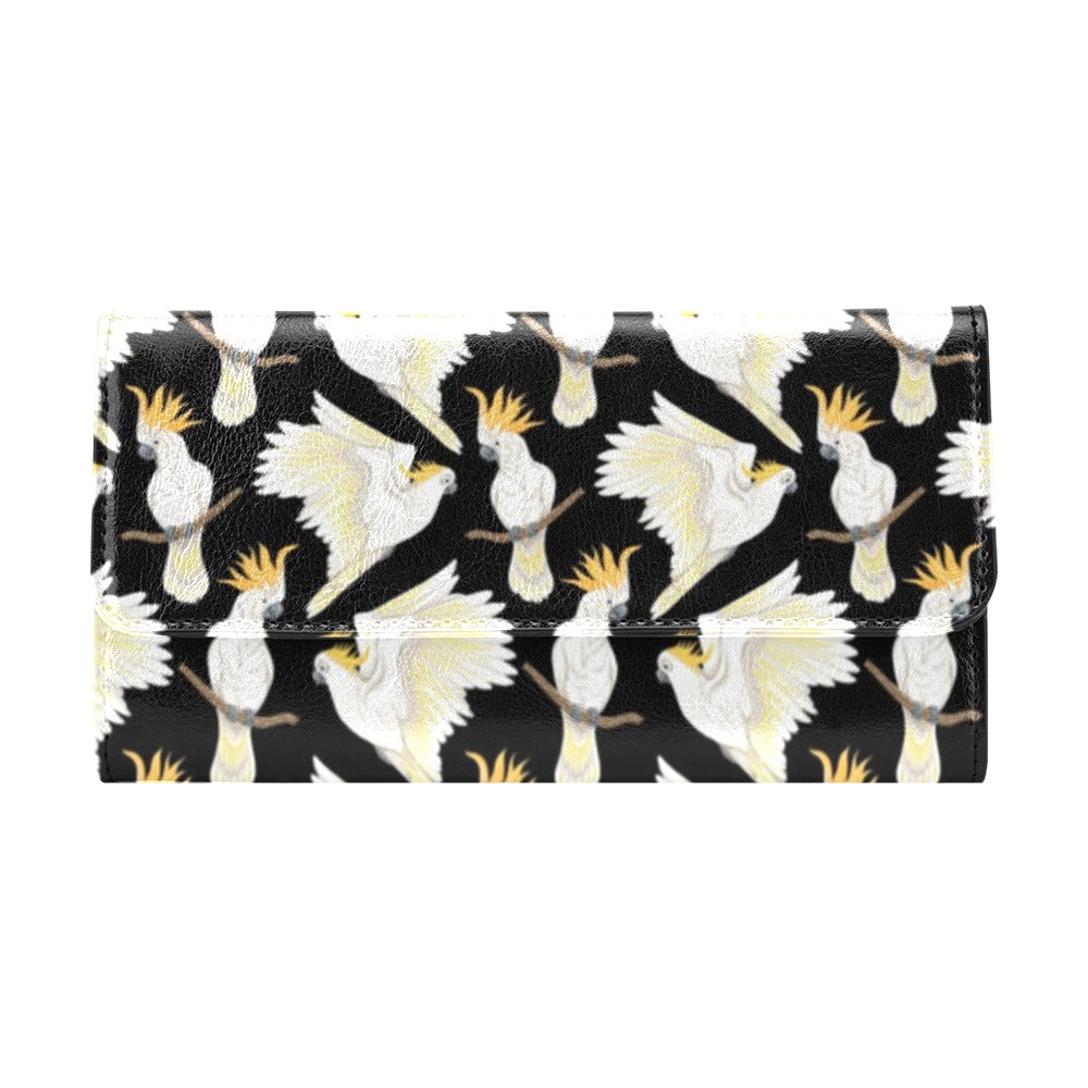 Cockatoo Print Design LKS402 Women's Trifold Wallet